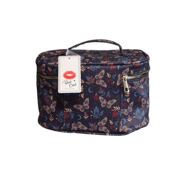 Blush Crush Navy Blue Butterfly Cosmetic‎ Case - Picture 2 of 4